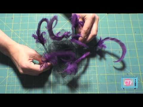 How-to Make a Fascinator, Curling Feathers, CRAFTOVISION