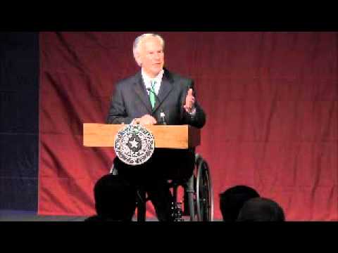 Texas Attorney General Greg Abbott speaks in San Antonio