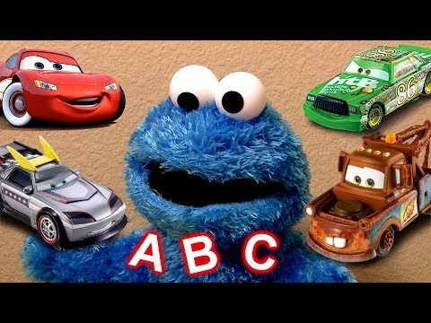 Learn the Alphabet With Cookie Monster Eats Cars Play-Doh Cookie Monster's Letter Lunch ABC Disney