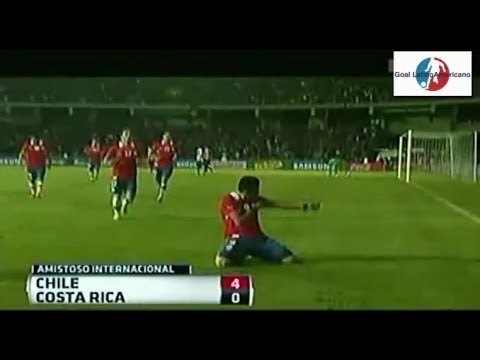 Chile vs Costa Rica 4-0 - Amistoso - Resumen - 22/Enero/2014