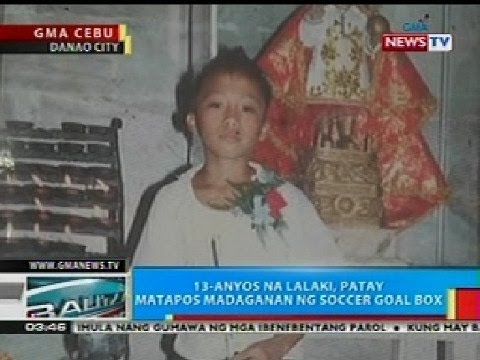 BP: 13-anyos na lalaki sa Danao, Cebu, patay nang madaganan ng soccer goal box