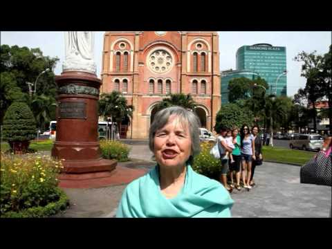 Interviews Traveler about Notre Dame Cathedral in Ho Chi Minh city