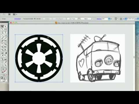 Converting JPEG Raster to Vector with Illustrator Live Trace