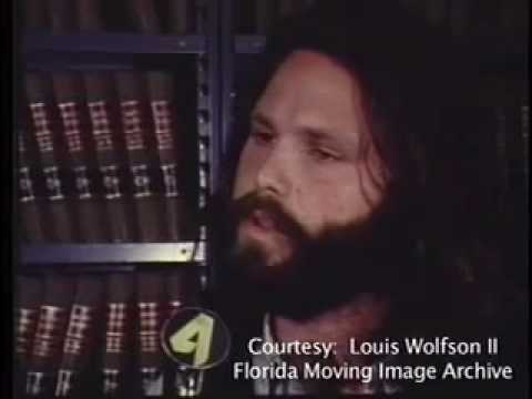 Jim Morrison (The Doors) gets arrested in Miami 1969