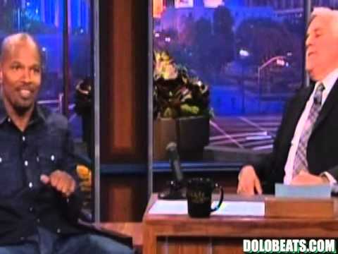 Jamie Foxx Pauses Ronald Reagan Comment Hilarious Interview On Jay Leno 6/11/2013 qyw