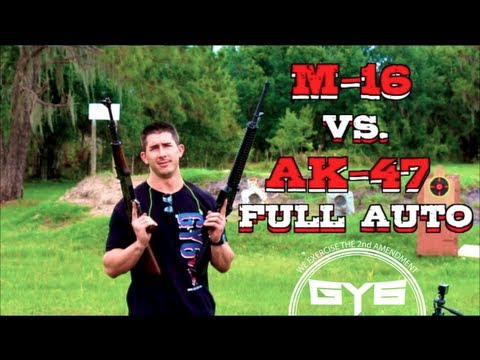 AK-47 vs. M16 - Full Auto CQB