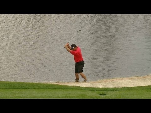 Nicholas Thompson makes incredible par save from the water