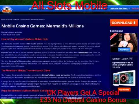 Mobile Casino Games Mermaids Millions £33 NO DEPOSIT All Slots Casino Bonus