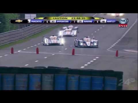 2013 24 Hours Of Le Mans Start - Audi vs Toyota + Allan Simonsen Crash