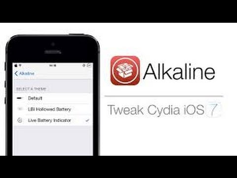 Alkaline - iOS 7 Jailbreak Tweak - Change Battery Icon to something new! 2014