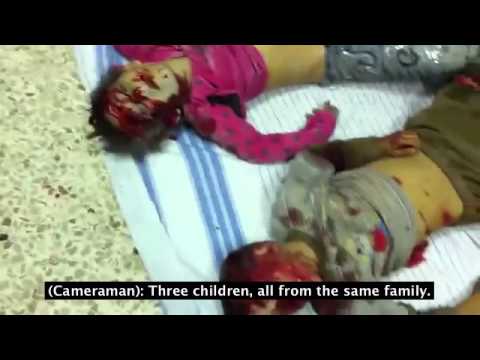 Children Massacred in Salqin City, Syria