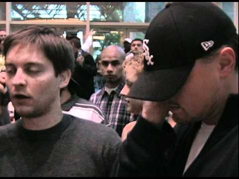 Leonardo DiCaprio & Toby Maguire can't talk their way into a Championship fight in Las Vegas!