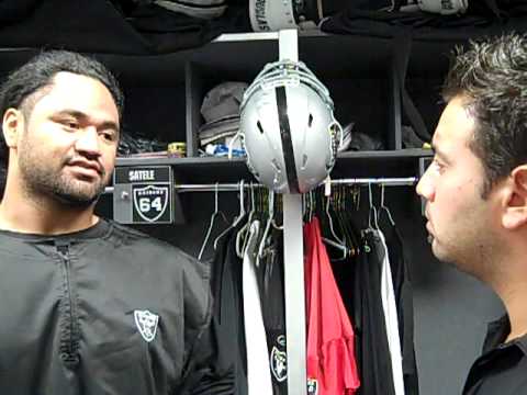 The Chosen One Nema interviews Samson Satele, Oakland Raiders Center, 10-11-2010