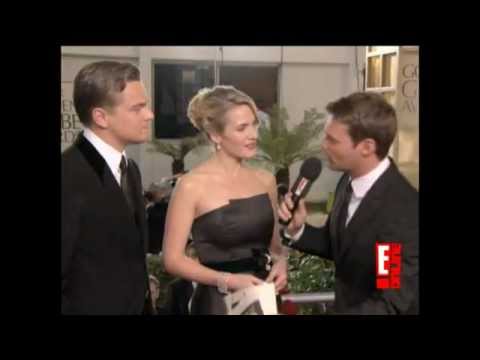 Kate Winslet and Leonardo Dicaprio interview Golden Globes