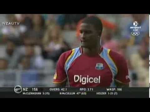 New Zealand All Out for 156 vs. West Indies (1st ODI - Auckland, 2013)