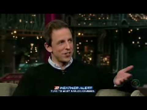 Seth Meyers on Letterman 2008