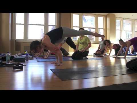 Christina Sell teaches a Yoga Intensive at Maha Yoga in Philadelphia, Pennsylvania