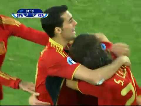 3º Gol da Espanha Xabi Alonso -  Spain vs South Africa-Cup Confederations South Africa 2009