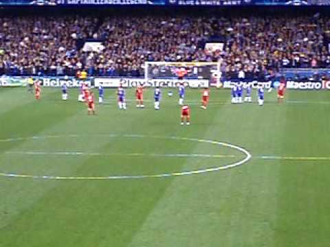 free kick xabi alonso liverpool vs chelsea quarter final