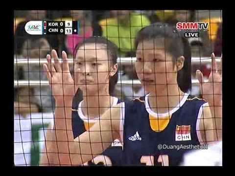 CHINA VS KOREA Set1 Bronze-medal 17th Asian Sr. Women's Volleyball Championship 21 Sep 2013