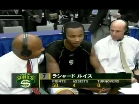 Rashard Lewis career-high 50pts vs. Clippers @Tokyo Game (10.31.2003)