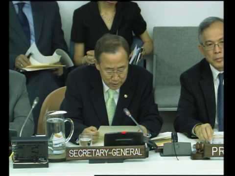 MaximsNewsNetwork: U.N. ECONOMIC & SOCIAL COUNCIL: BAN KI-MOON, GEENA DAVIS (UNTV)