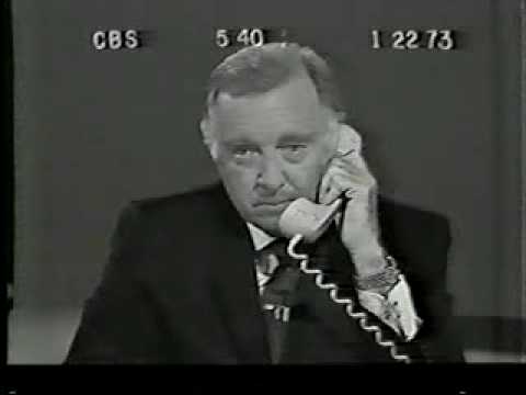 Walter Cronkite announces the death of LBJ 1973