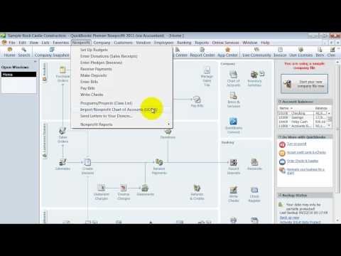 QuickBooks Tutorial - Non Profit Edition - Premier and Enterprise