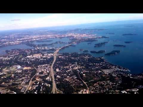 Laskeutuminen (Landing) Helsinki-Vantaalle Finnair Boeing 757-200 OH-LBT