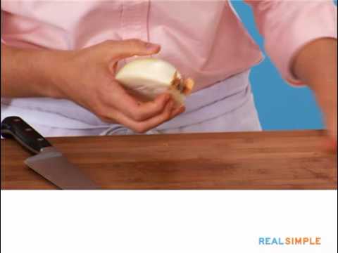 Real Simple How To: Peel and Chop an Onion