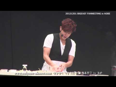 [fancam] 20131201 BIGEAST FANMEETING in KOBE-Yunho chef dancing with meat♬ by KO