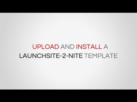 LuanchSite-2-Nite - Upload and Install the Template (For Web Hosts with CPanel)