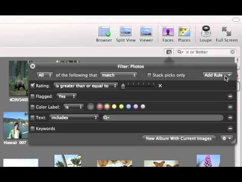 Mac Aperture Tutorial 10 - Filtering and Searching