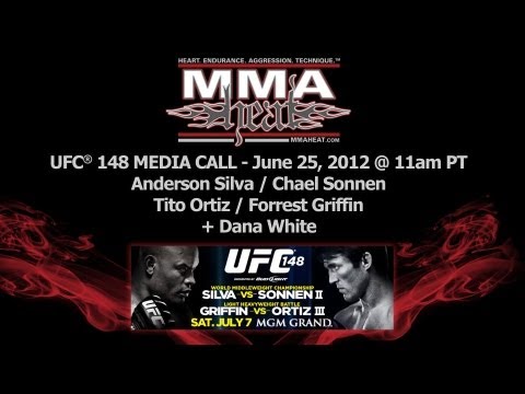 UFC 148: Anderson Silva vs Chael Sonnen II Pre-Fight Media Call (broadcast LIVE 6/25/12)