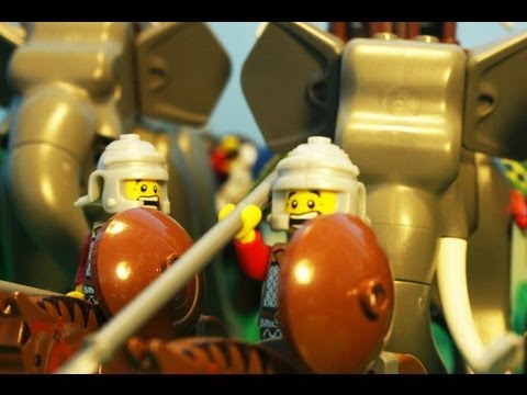 280 B.C. Lego Battle of Heraclea.  Pyrrhus of Epirus vs. Rome