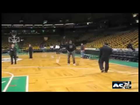 Usain Bolt Dunking in the Boston Garden