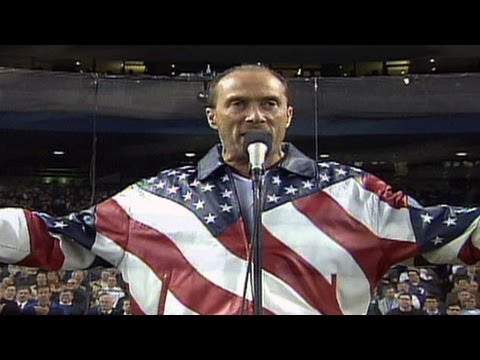 2001 WS Gm4: Lee Greenwood sings 