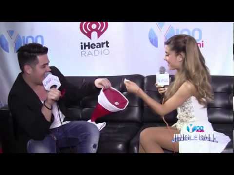 Ariana Grande's Backstage Interview at Y100s Jingle Ball