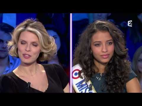 Miss France 2014 Flora Coquerel & Sylvie Tellier - On n'est pas couché - 18 janvier 2014 #ONPC