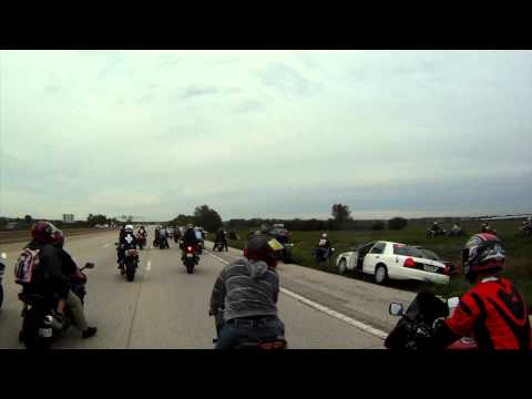 Ride Of the Century ROC 2012 Missouri State Highway Patrol roadblock abuse of force (POV 1; Part 1)