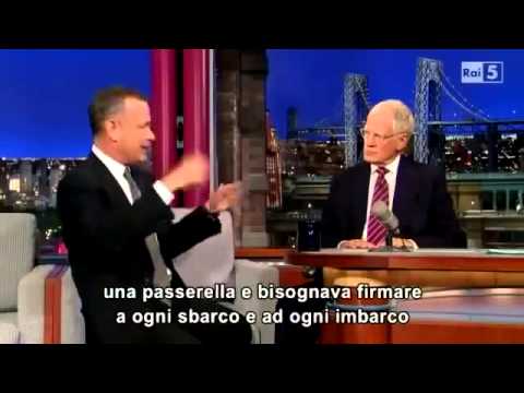 Tom Hanks al David Letterman Show 07 10 2013 sub ita