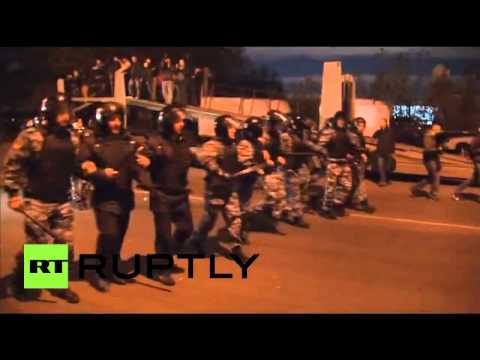 Video  Hundreds arrested following violent Moscow anti migrant riot & clashes