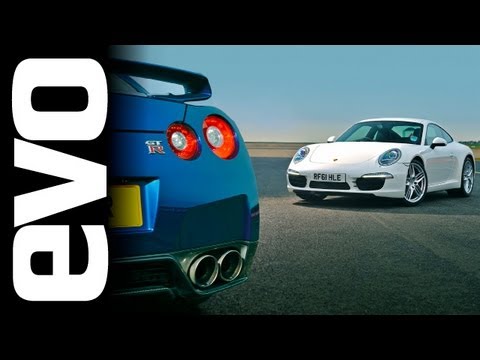 Tiff Needell evo track battle: Nissan GT-R vs Porsche 911 Carrera S