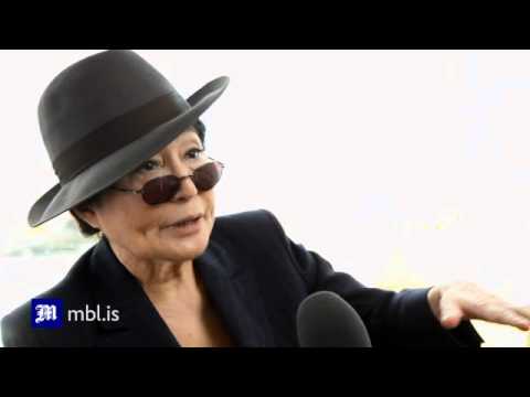 Yoko Ono interview for MBL.is on 8th October 2011, Reykjavik, Iceland