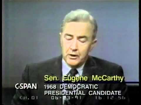 Eugene McCarthy Robert Kennedy Debate 1968 ElectionWallDotOrg