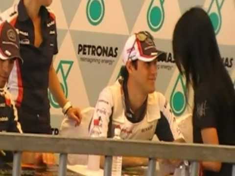 Autograph Session - 2012 Petronas F1 Malaysian Grand Prix (Beckkaew&Bruno Senna)