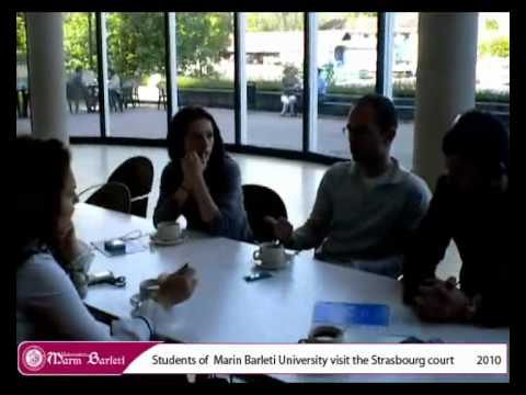 Students of  Marin Barleti University  visit the Strasbourg court - 2010