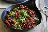 Food. Neil Perry's chilli black beans with jalapeno salsa.
SMH GOOD WEEKEND Pictureby WILLIAM MEPPEM GW130119