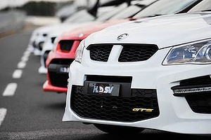 HSV GTS at the track