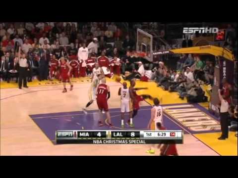 HUGE Dunk Chris Bosh against Lakers 2011